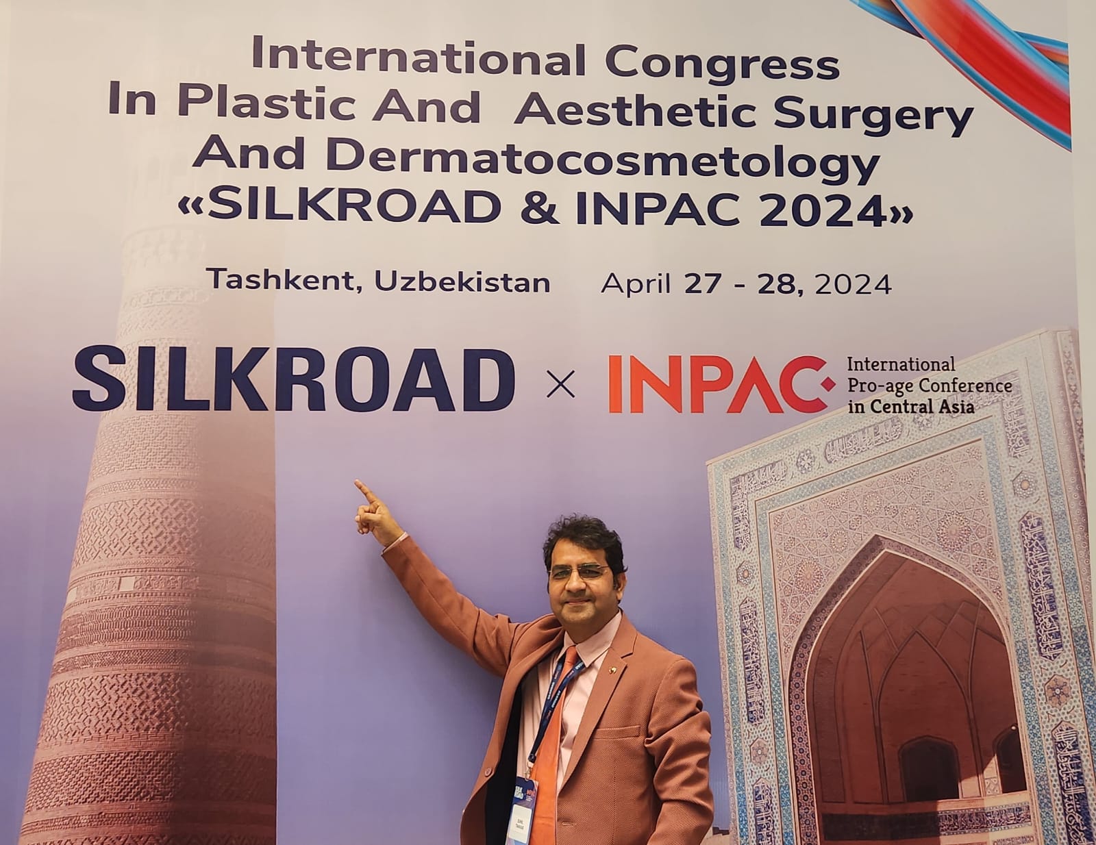 Dr tanvar invited as guest faculty in facial plastic & Rhinoplasty workshop, Tashkent