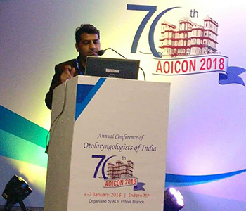 Dr. Sunil Tanvar invited Guest Faculty at AOICON January 2018