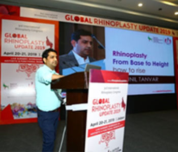 Dr Tanvar was organizing chairman of 3rd international Rhinoplasty congress “Global Rhinoplasty Update"
