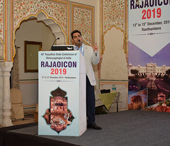 Dr Tanvar was invited an speaker in RAJAOICON 2019