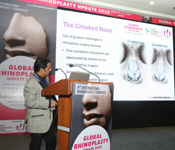 Dr. Tanvar was organizing chairman of 4th international rhinoplasty congress Global rhinoplasty update