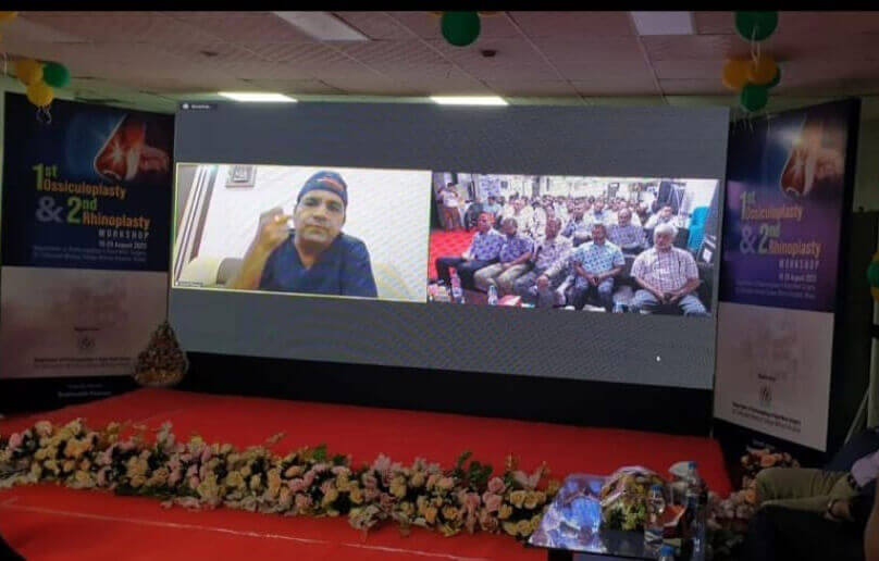 Dr tanvar was invited as the operating faculty in Dhaka, Bangladesh